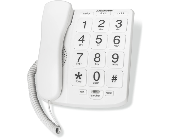The 3 Best Big Button Phones for Seniors - Packard Bell PB300WH