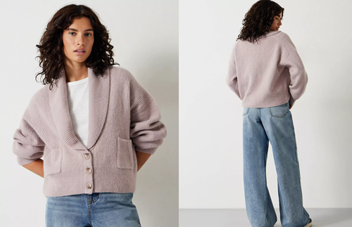 Step into a World of Women's Cardigan - Cardigan with Shawl Collar